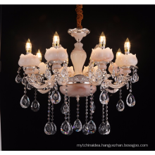 Traditional zinc alloy guzhen wrought iron candle chandelier LT-88675